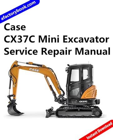 case mini excavator cx37|case cx37c service manual.